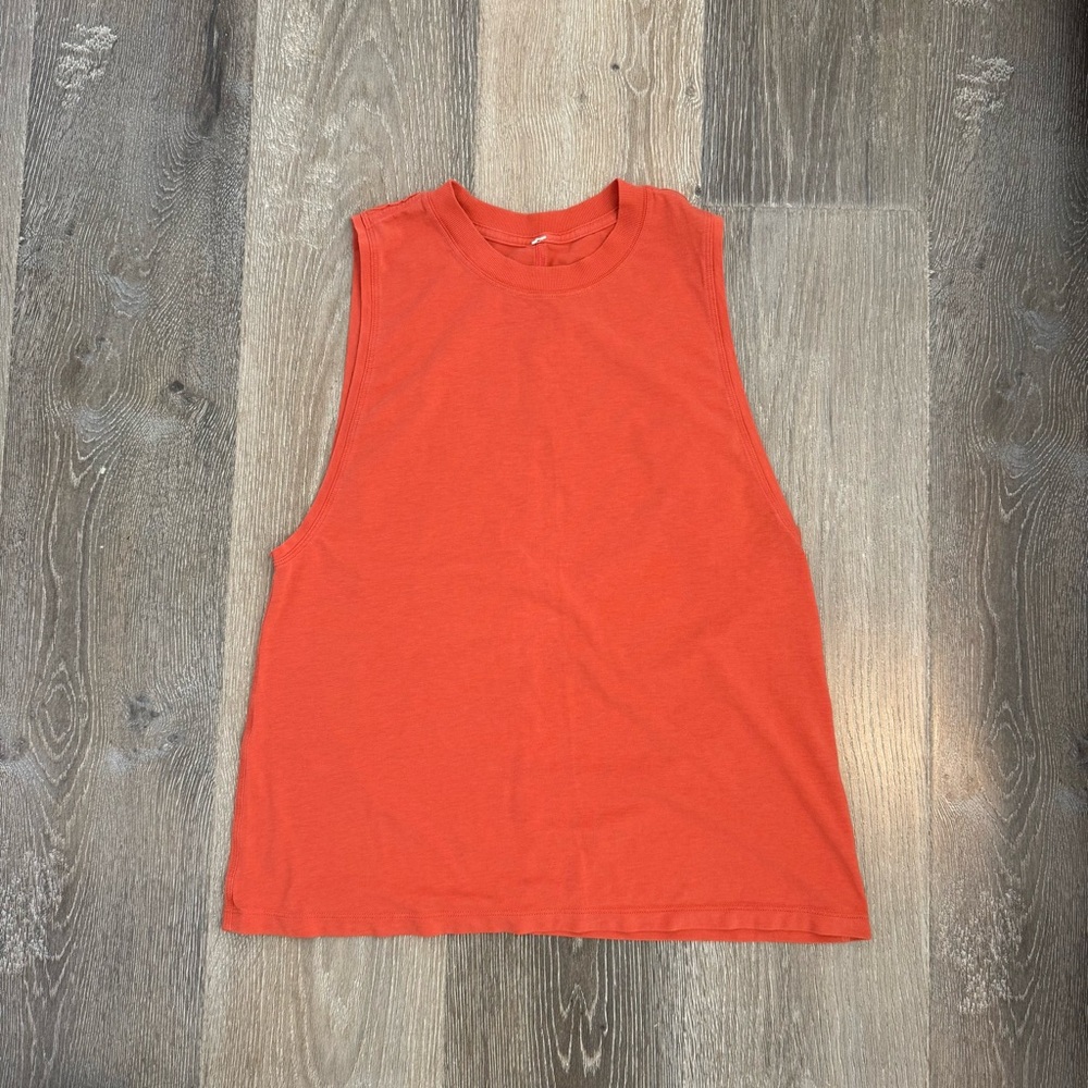 Lululemon Athletica Orange Boyfriend Tank